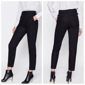 Equipment Warsaw 100% Wool Black Trouser Pants Size 2